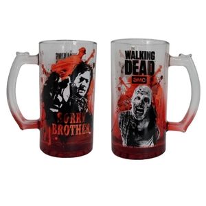 The Walking Dead Glass Stein Sorry Brother Daryl Dixon Mug Cup 2014 AMC
